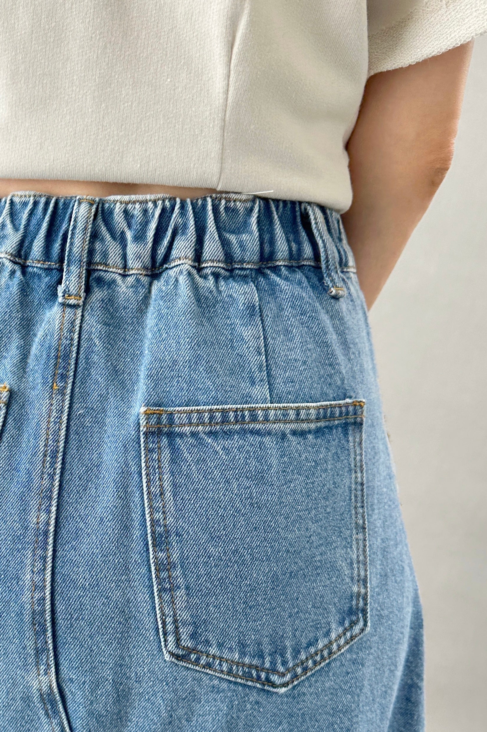 Willow Long A-line Denim Skirt - alldeserved.com