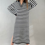 Striped Sweater Dress Hailee - alldeserved.com