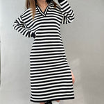 Striped Sweater Dress Hailee - alldeserved.com