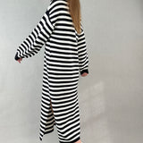 Striped Sweater Dress Hailee - alldeserved.com