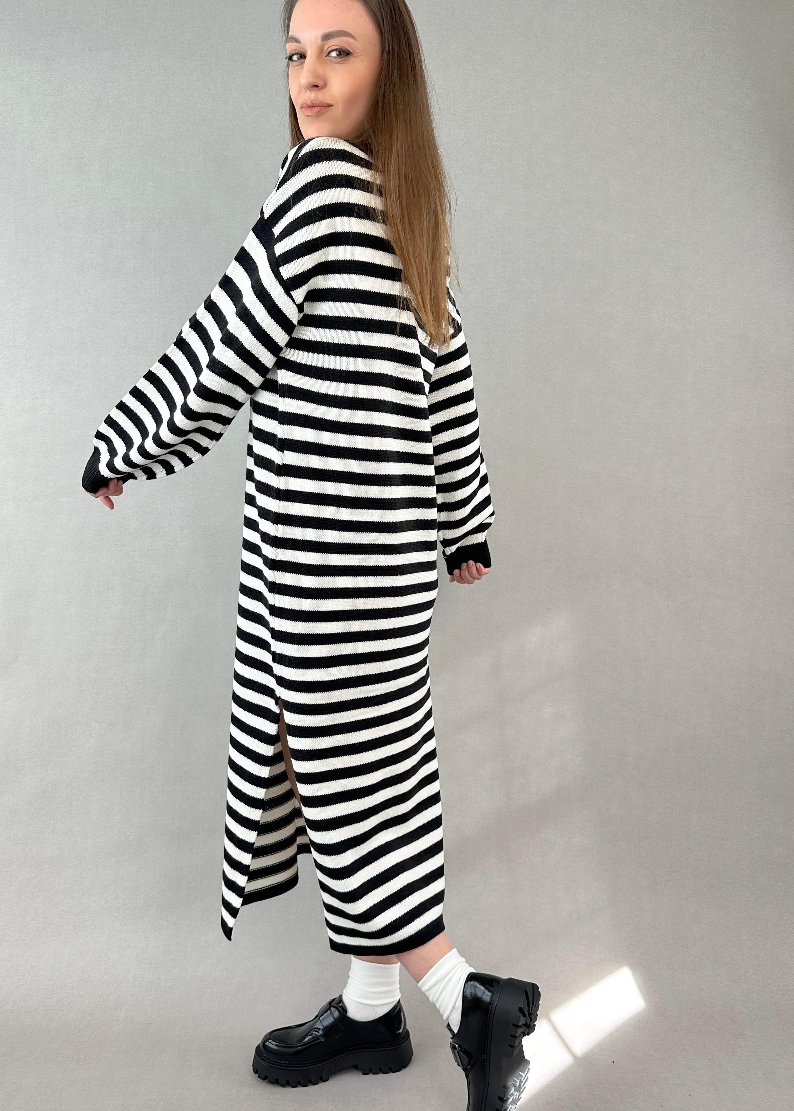 Striped Sweater Dress Hailee - alldeserved.com