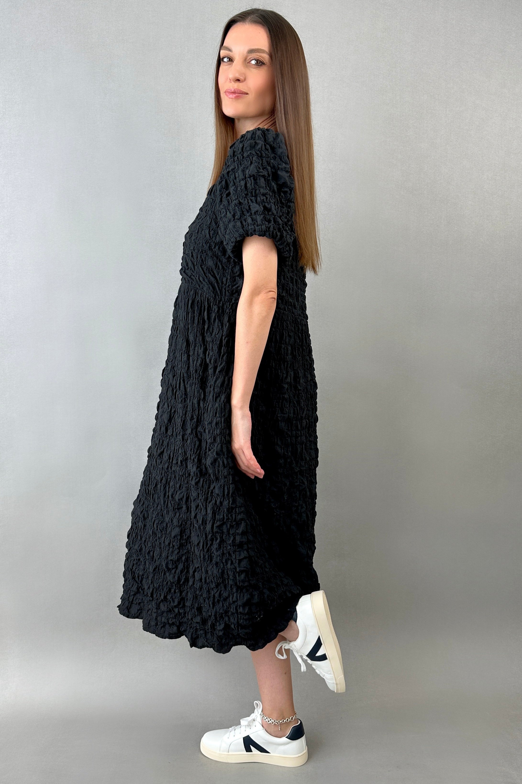 Lindsey Midi Black Dress - alldeserved.com