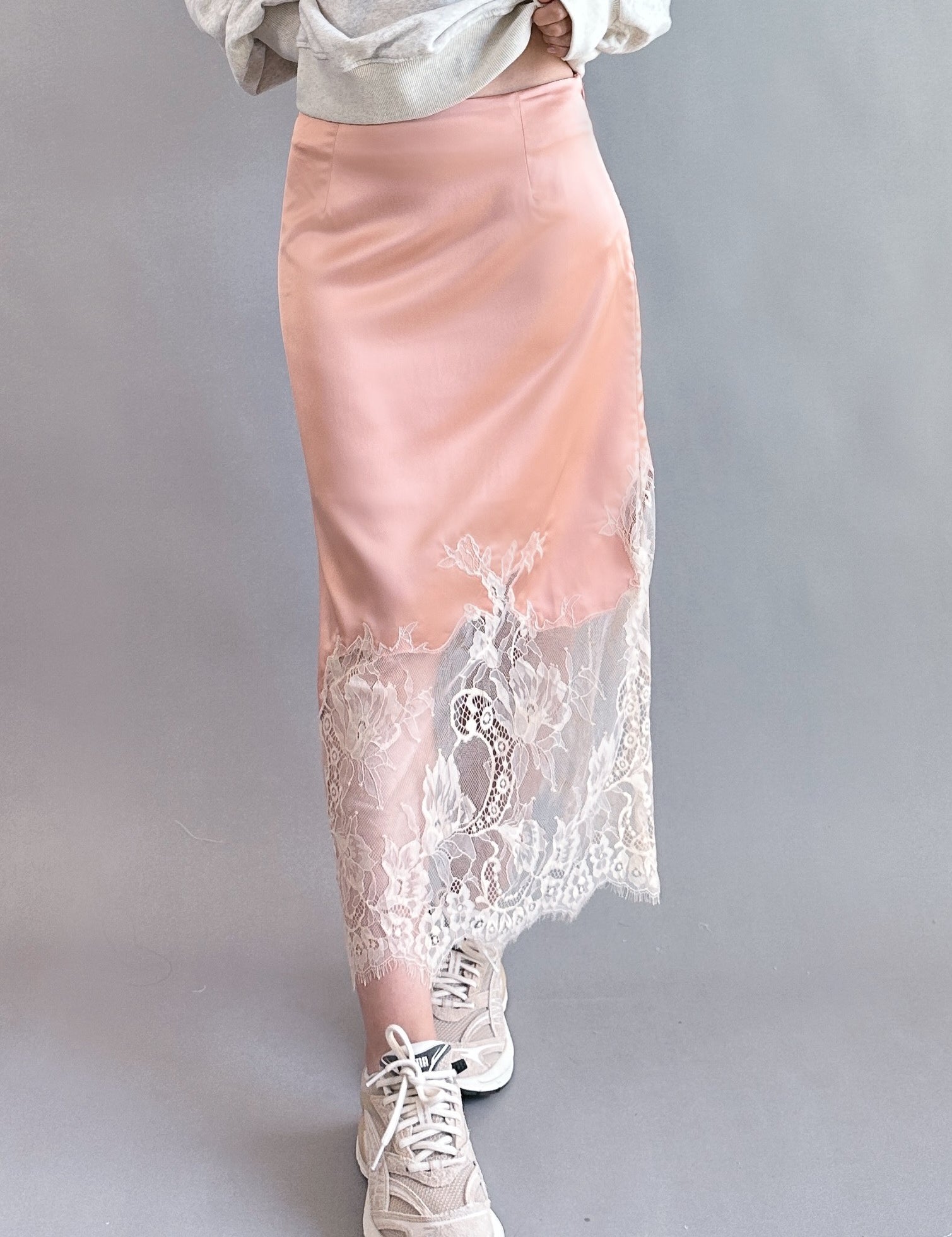 Bali Moon Satin Lace Skirt - alldeserved.com
