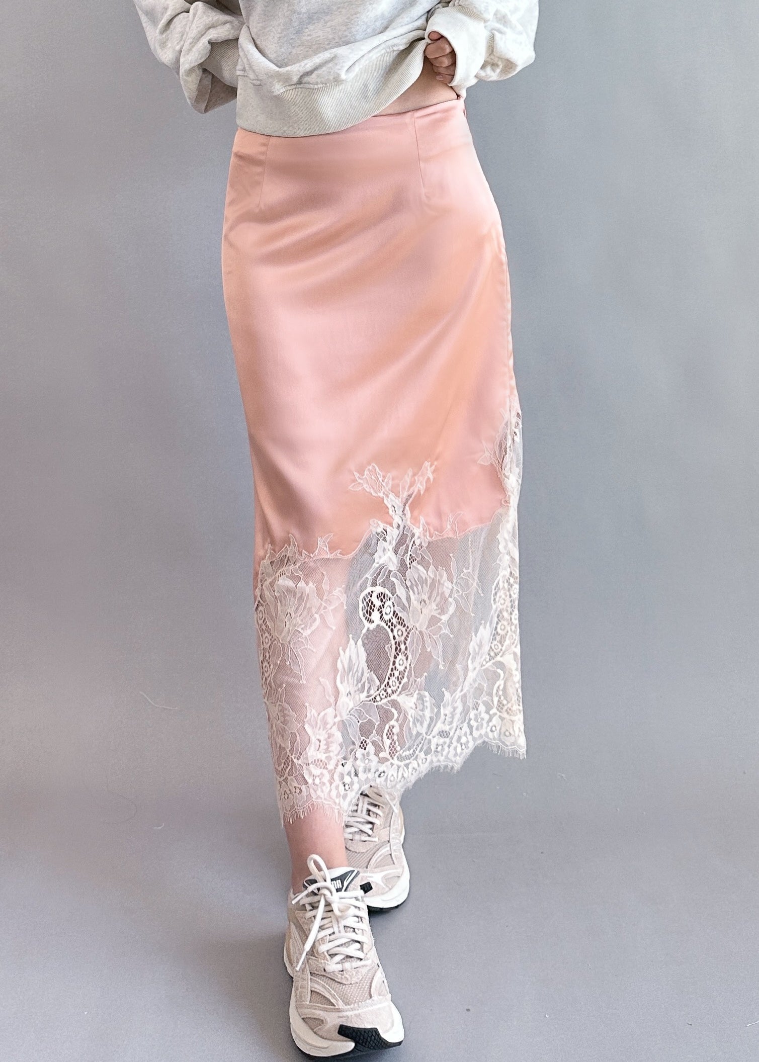 Bali Moon Satin Lace Skirt - alldeserved.com