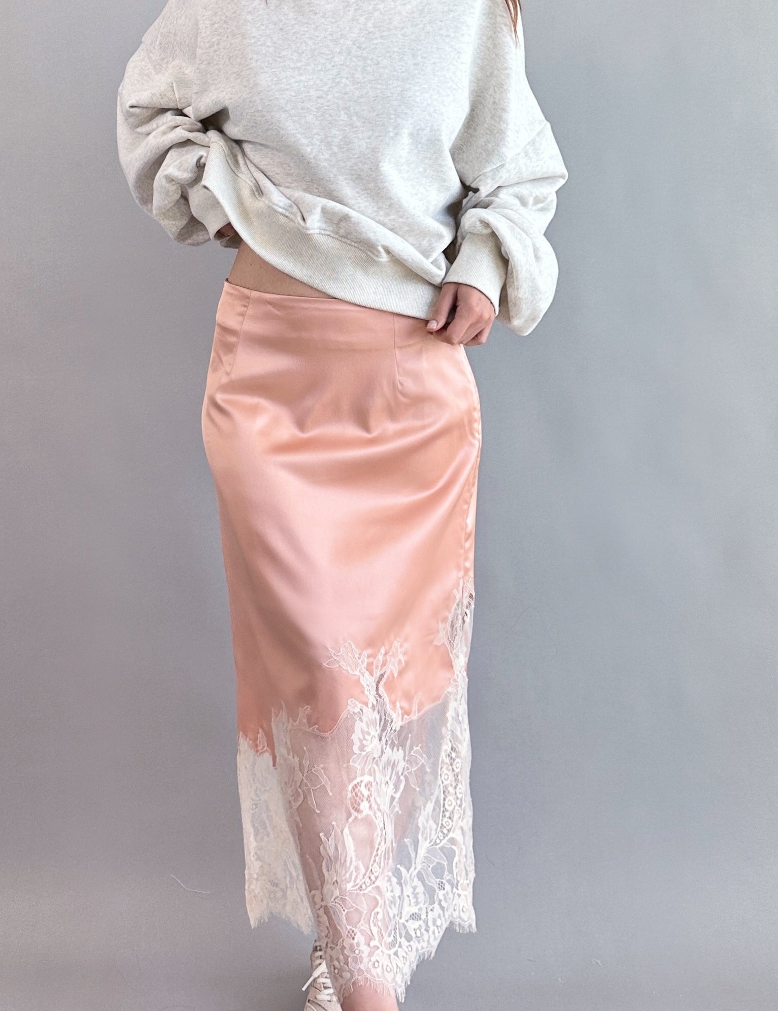 Bali Moon Satin Lace Skirt - alldeserved.com