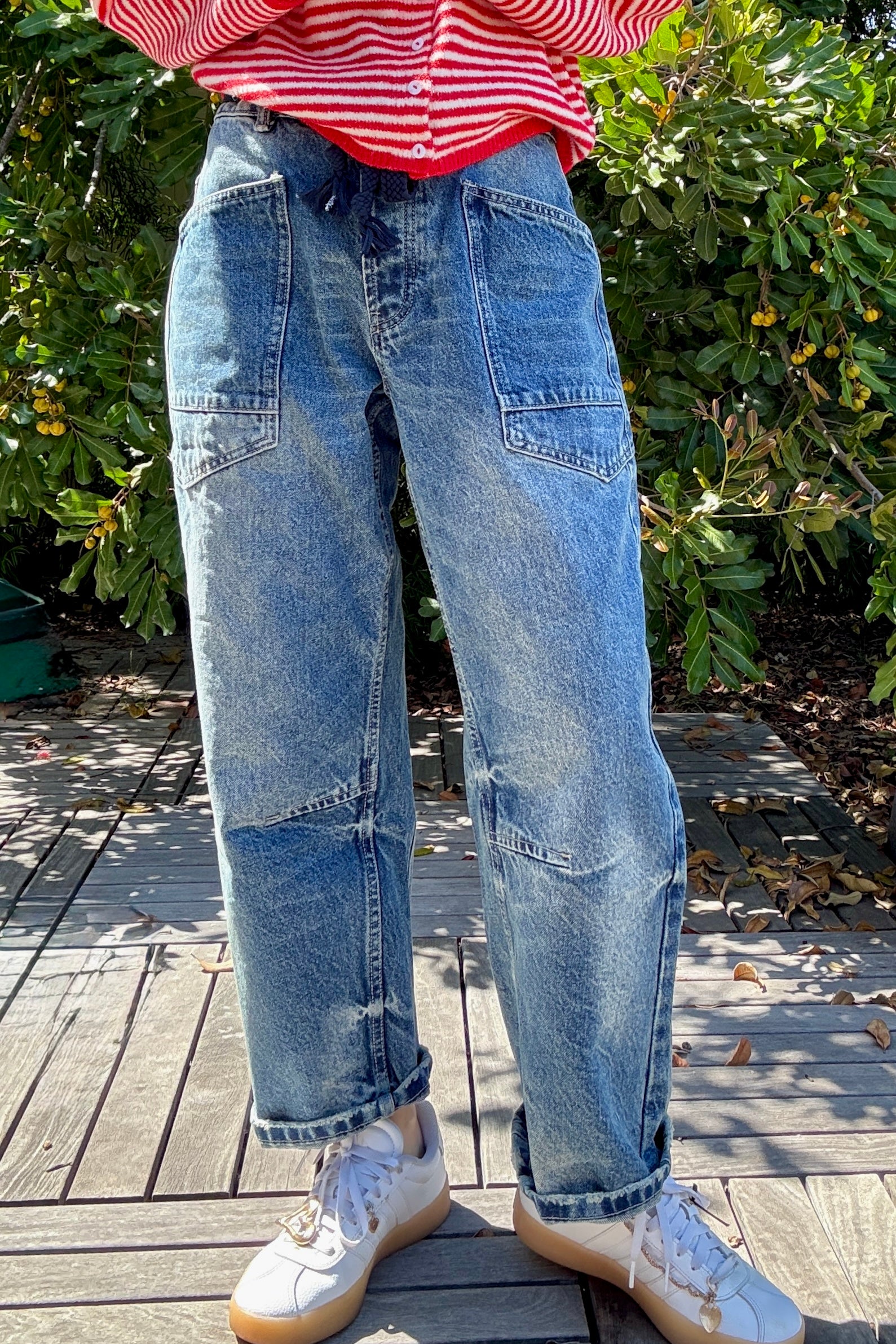 Moxie Barrel Eyelet Jeans