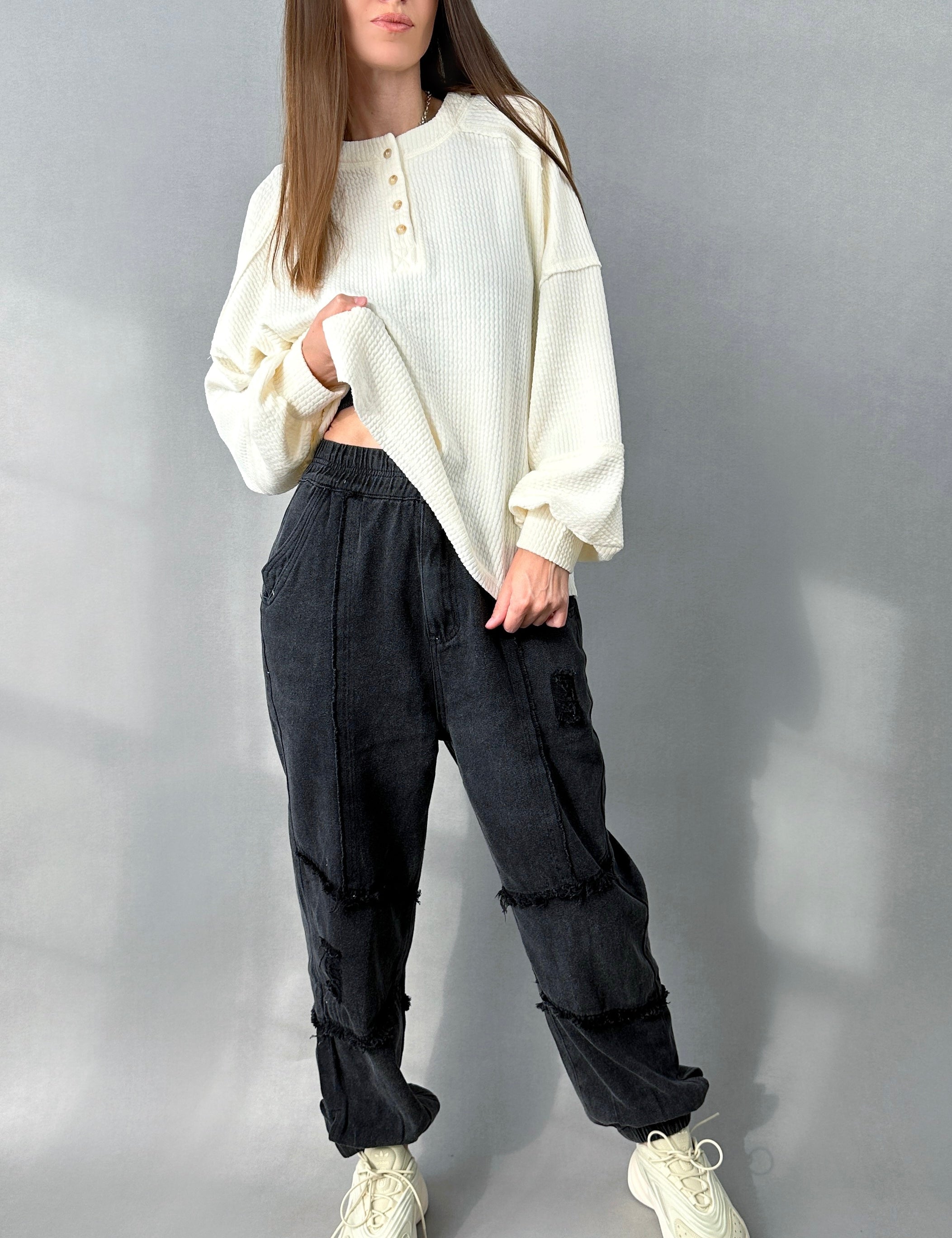 Bohemian Distressed Joggers - alldeserved.com