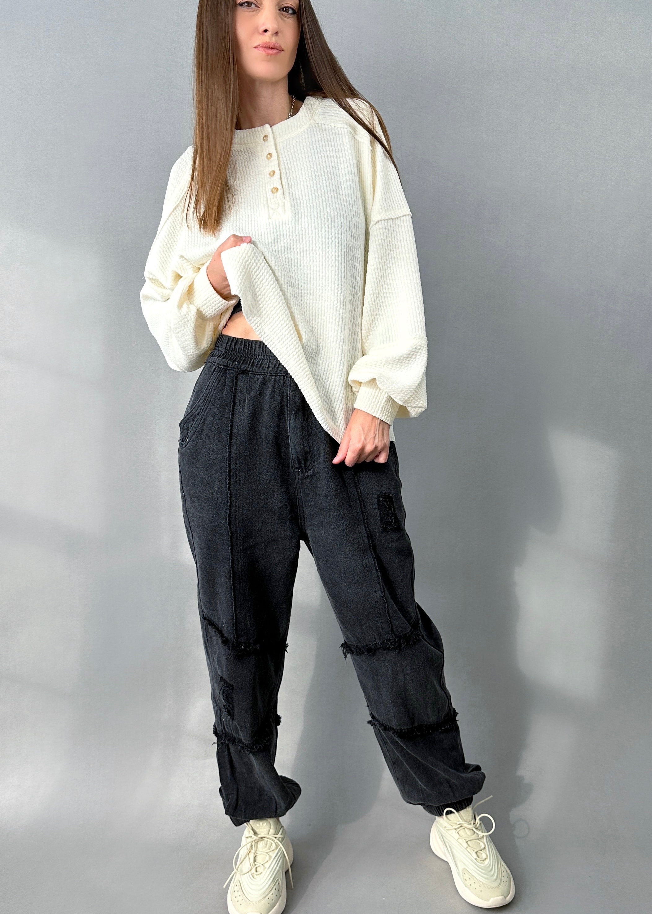 Bohemian Distressed Joggers - alldeserved.com