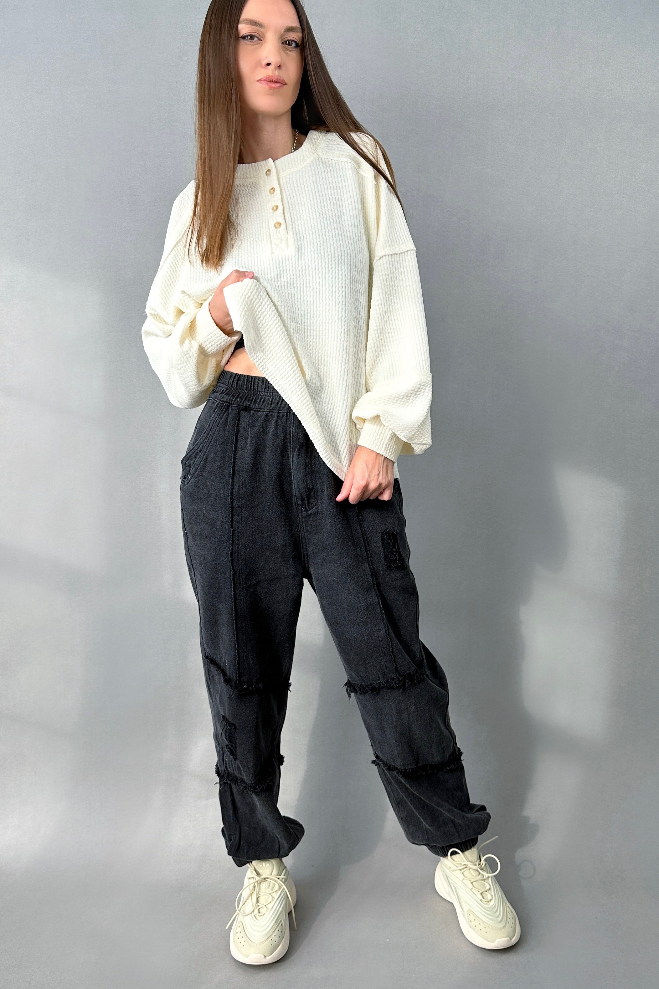 Bohemian Distressed Joggers - alldeserved.com