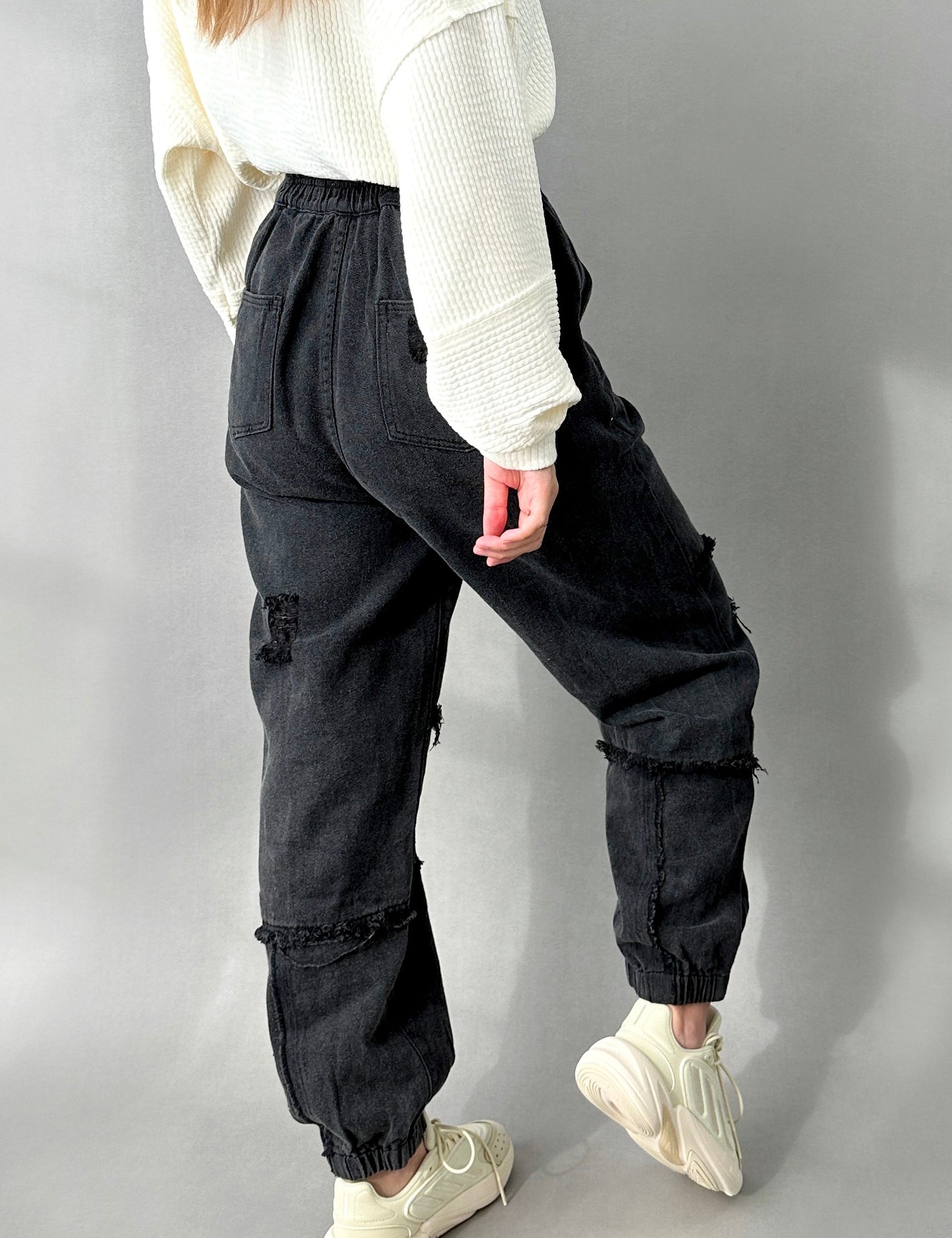 Bohemian Distressed Joggers - alldeserved.com