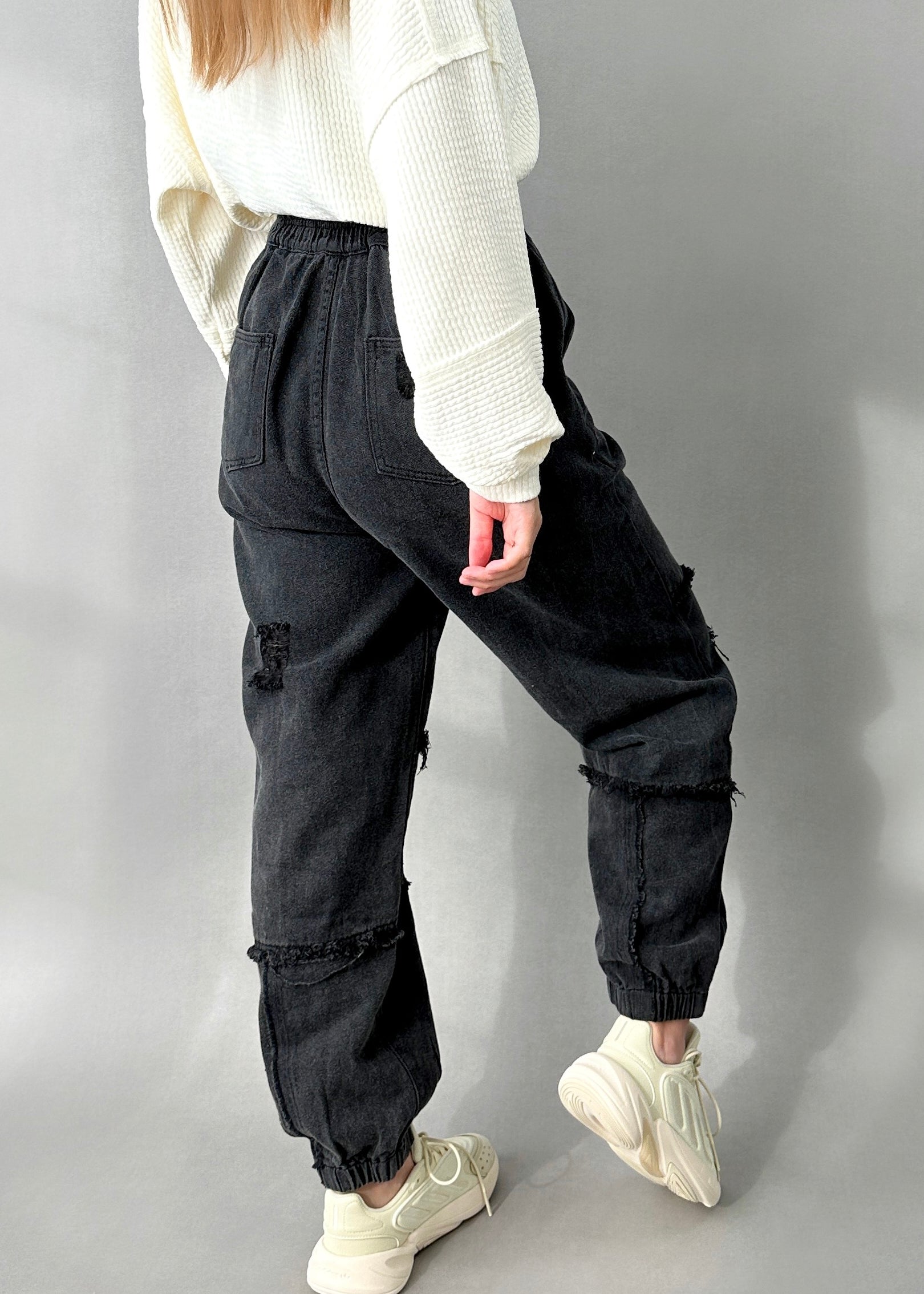 Bohemian Distressed Joggers - alldeserved.com