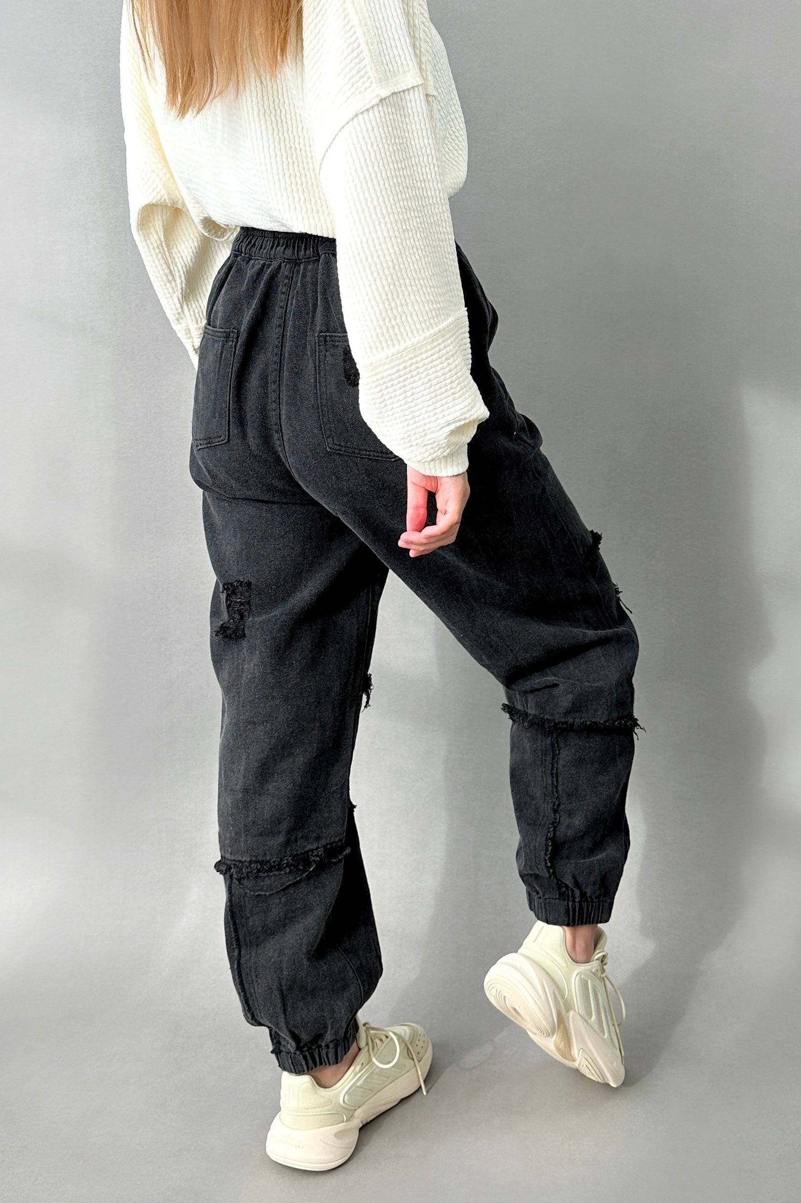 Bohemian Distressed Joggers - alldeserved.com