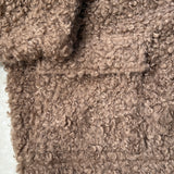 Ultra Soft Half Zip Teddy Jacket - Taupe