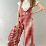 Red Maeve Culotte Jumpsuit - alldeserved.com