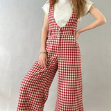 Red Maeve Culotte Jumpsuit - alldeserved.com