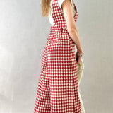 Red Maeve Culotte Jumpsuit - alldeserved.com