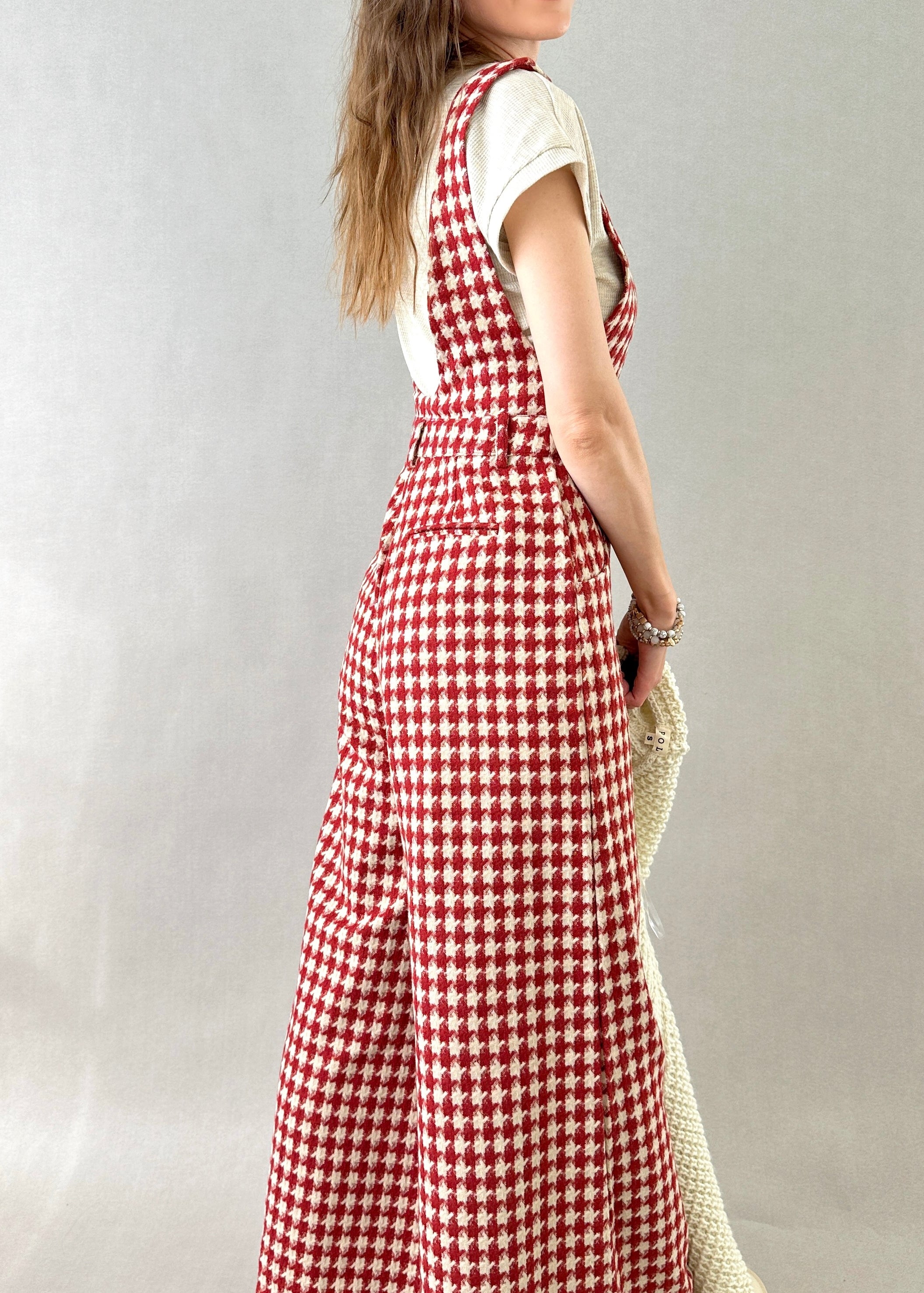 Red Maeve Culotte Jumpsuit - alldeserved.com