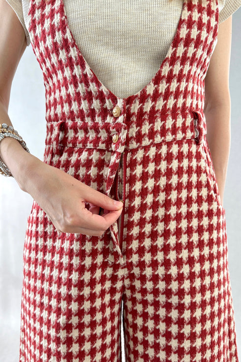 Red Maeve Culotte Jumpsuit - alldeserved.com