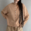 Things Between Piper Cardigan Camel - front view