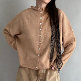 Hailey Button Down Cardigan - Camel