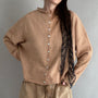 Things Between Piper Cardigan Camel - front view