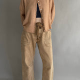 Moxie Barrel Eyelet Jeans - Rust
