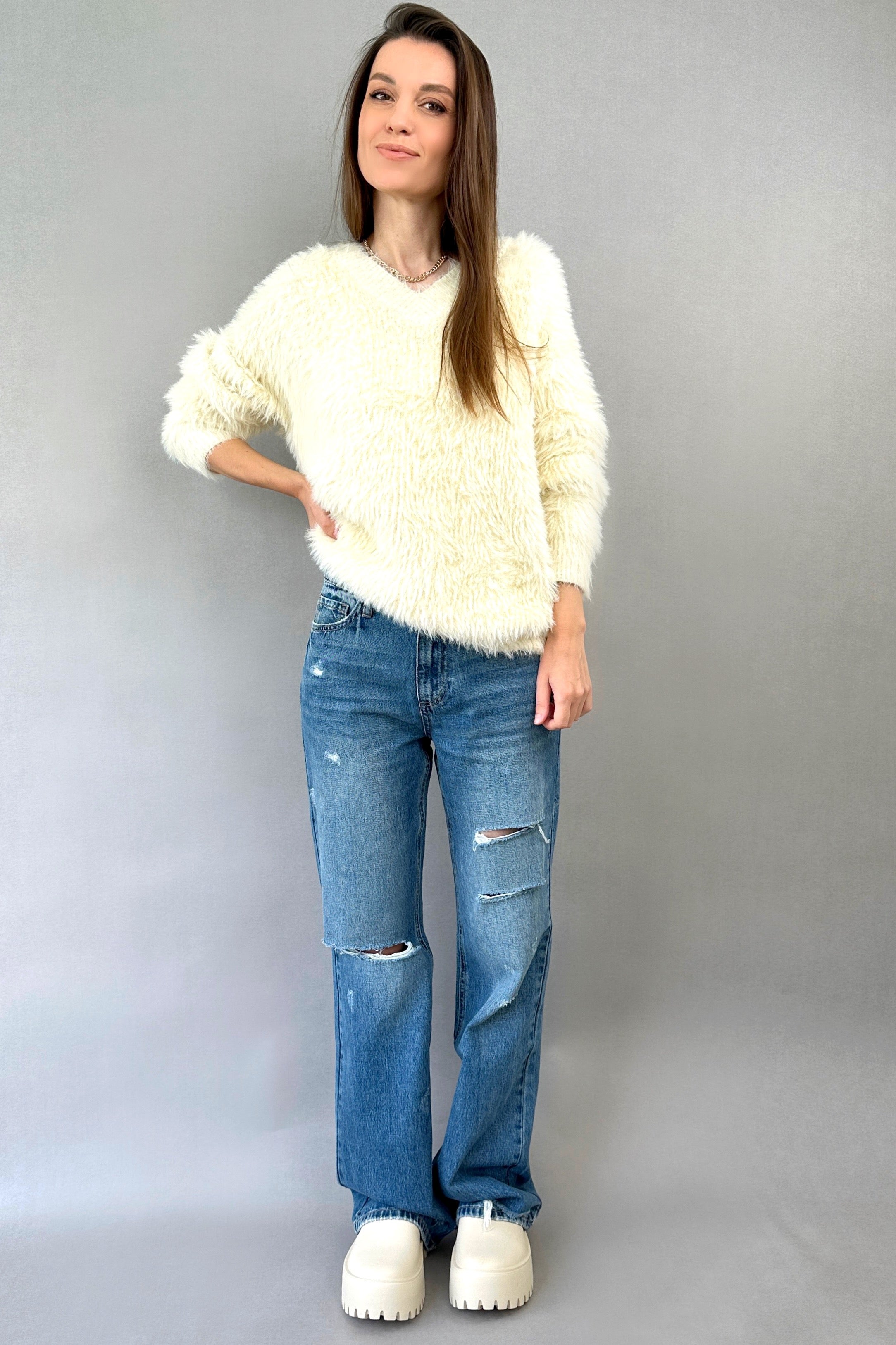 Loose Vintage Long Jeans - alldeserved.com