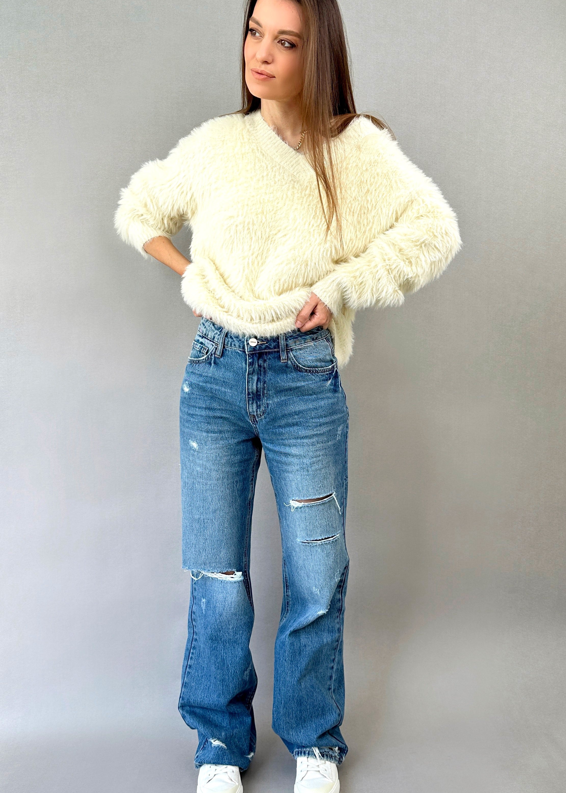Loose Vintage Long Jeans - alldeserved.com
