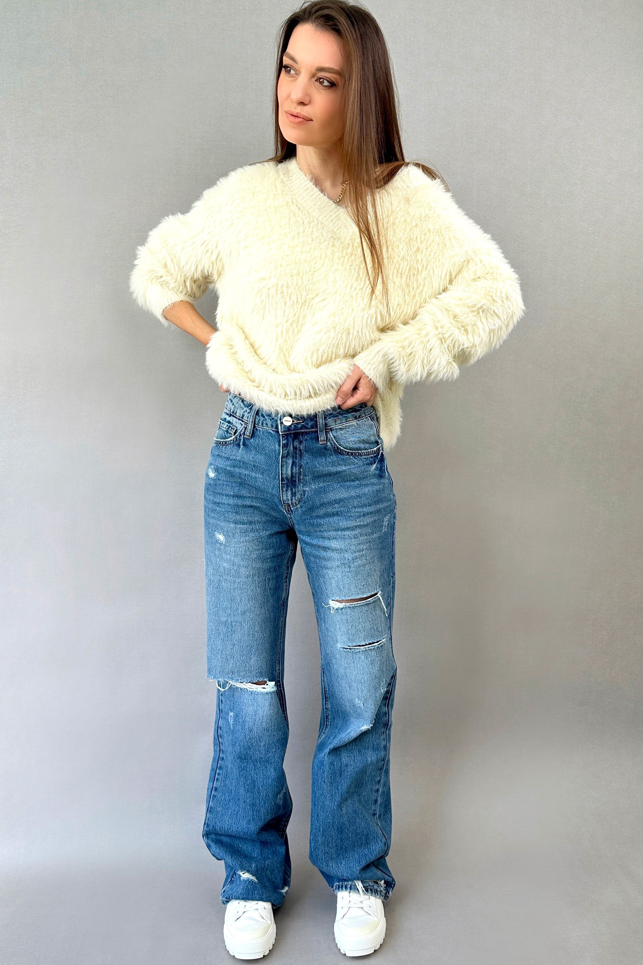Loose Vintage Long Jeans - alldeserved.com