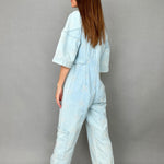 Embroidered Sakura Denim Jumpsuit - alldeserved.com