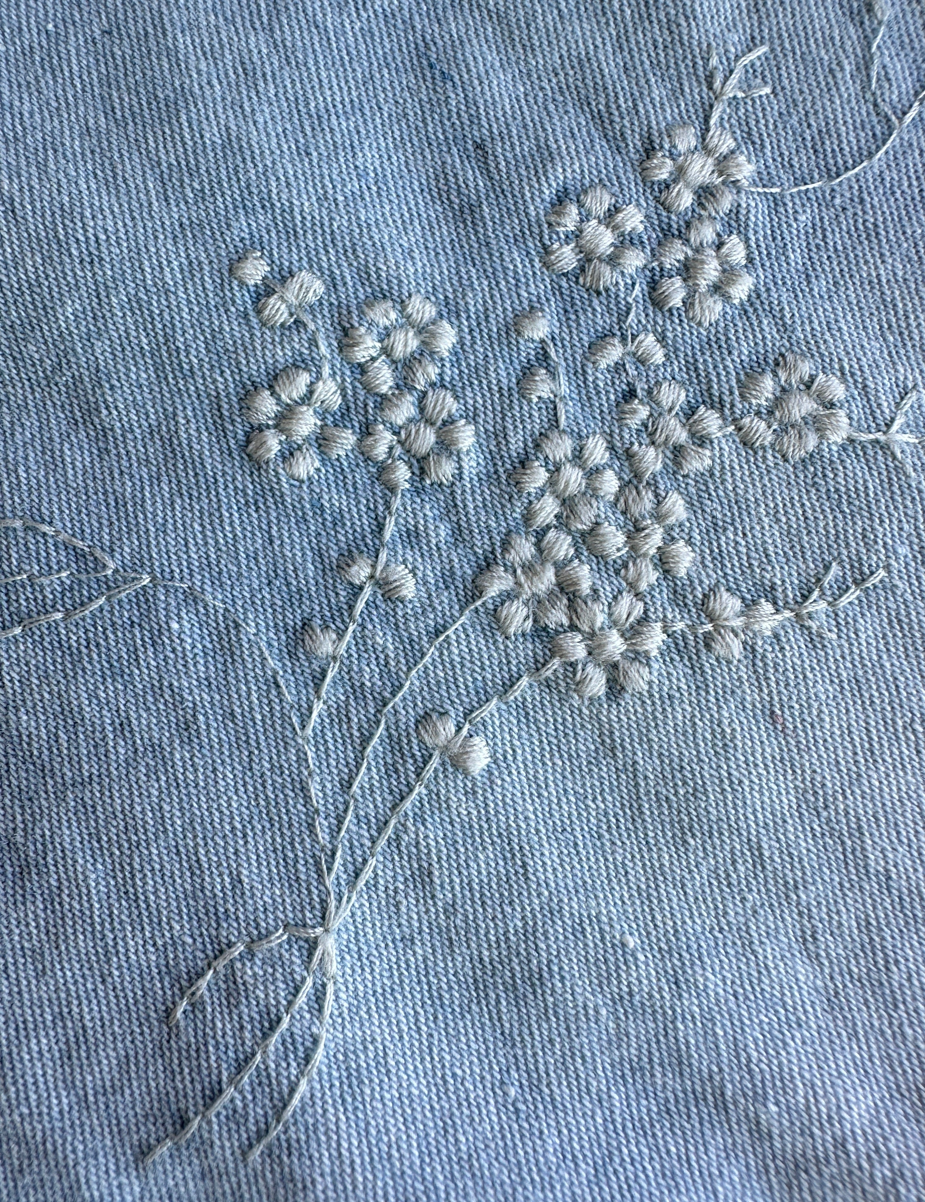 Embroidered Sakura Denim Jumpsuit - alldeserved.com