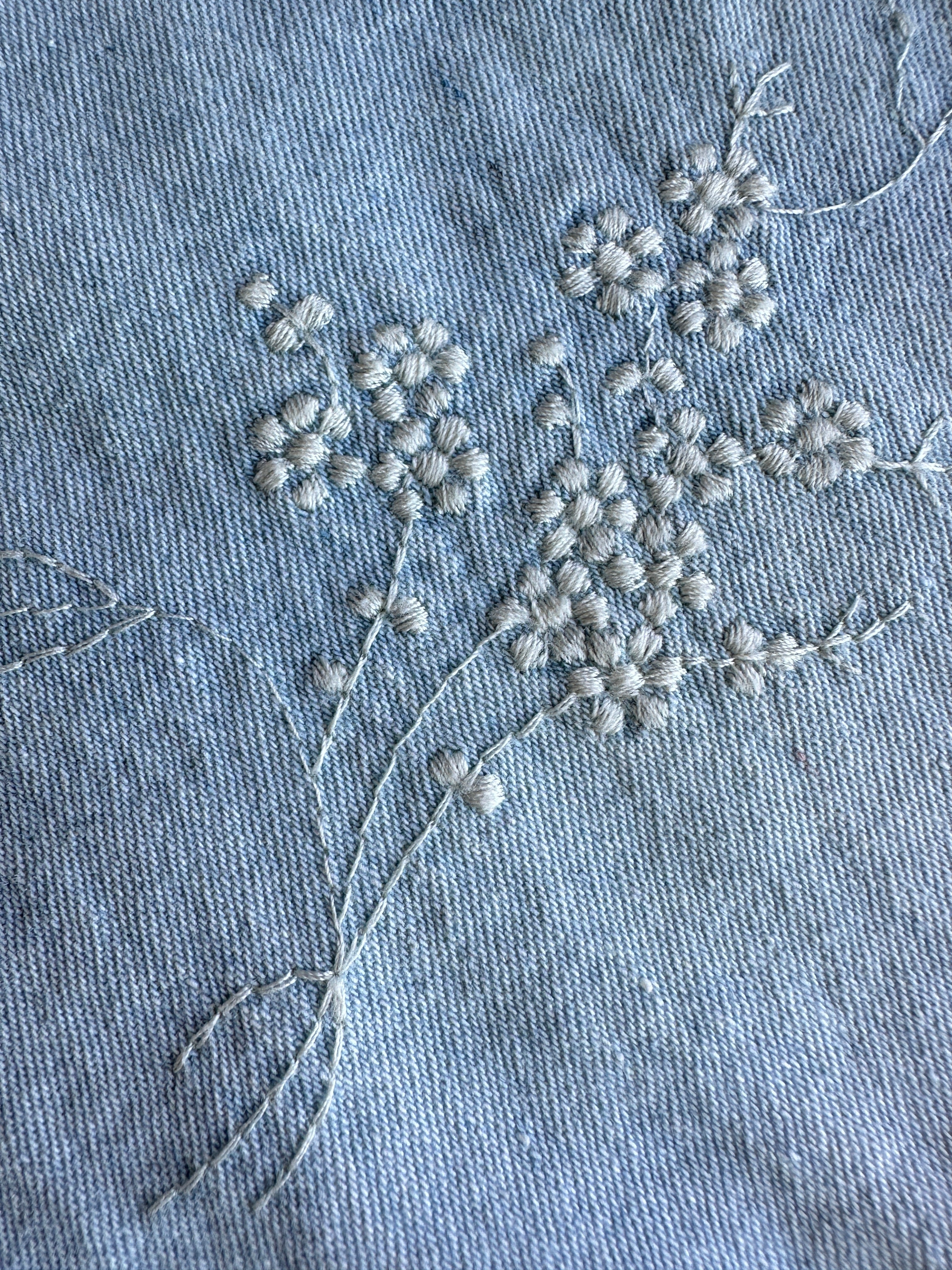 Embroidered Sakura Denim Jumpsuit - alldeserved.com