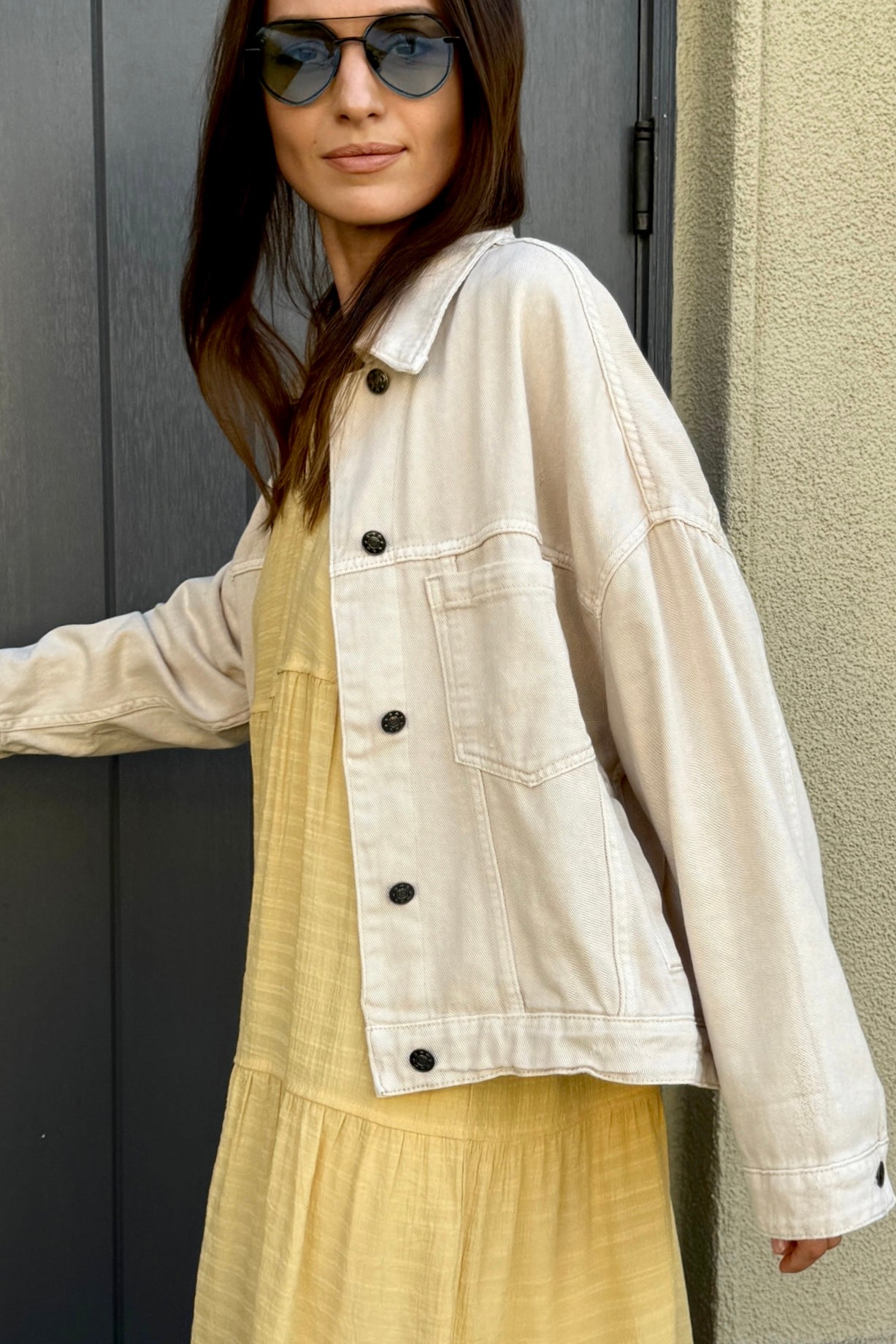 Miranda Swing Denim Jacket - alldeserved.com