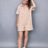 Chloe Floral Denim Romper - alldeserved.com