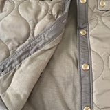 Aura Sherpa Collar Quilted Puffer Coat – Olive