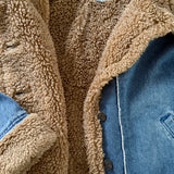 Teddy-Lined Denim Jacket