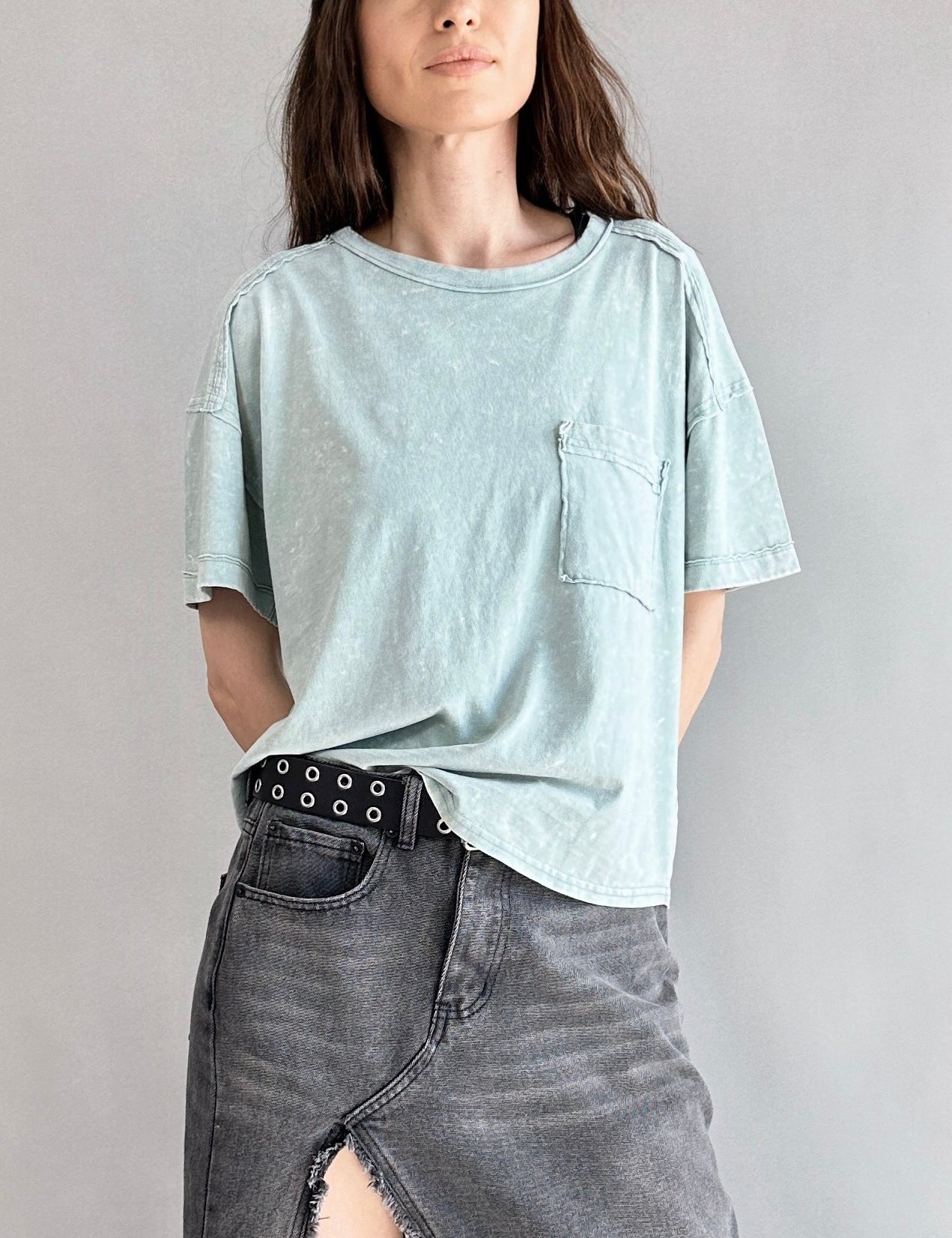 Raw Seamed Washed Tee - alldeserved.com