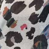 Livia Made in Italy Batwing Printed Sweater -  Abstract Leopard Multi