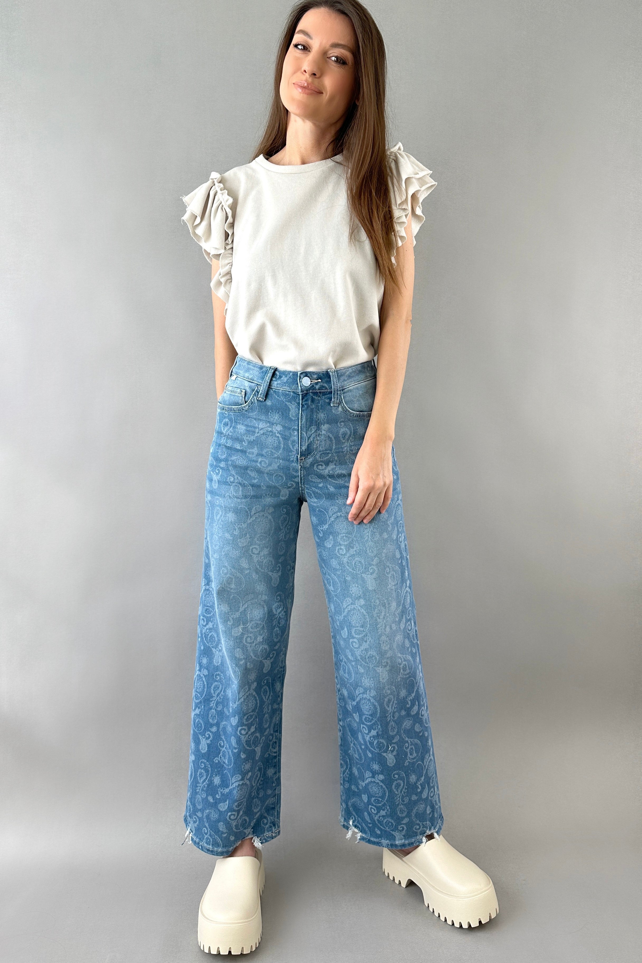 World Wide Leg Jeans - Paisley - alldeserved.com