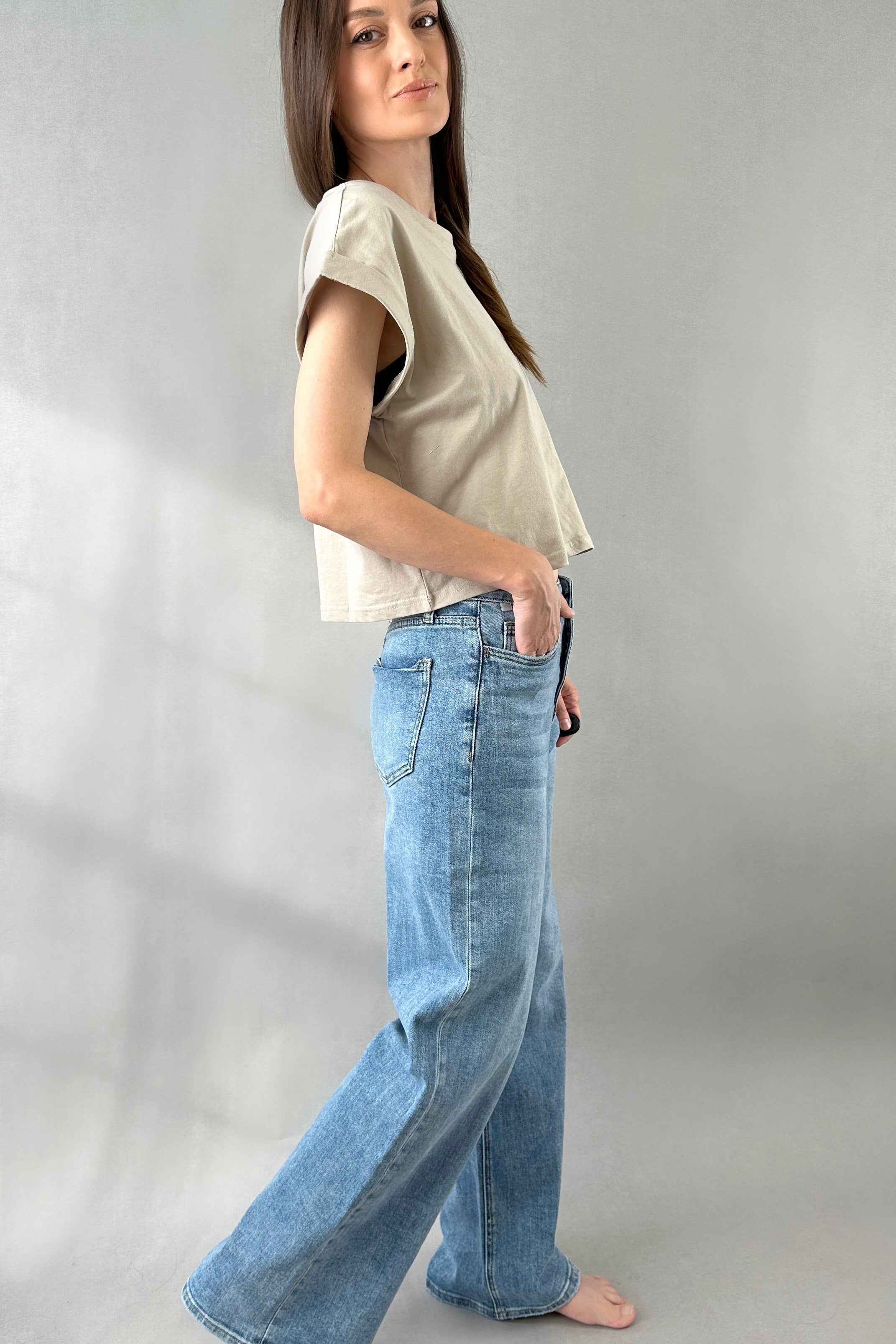 Olivia High Rise Wide Leg Jeans - alldeserved.com