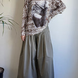 Livia Made in Italy Batwing Printed Sweater -  Cowgirl Print