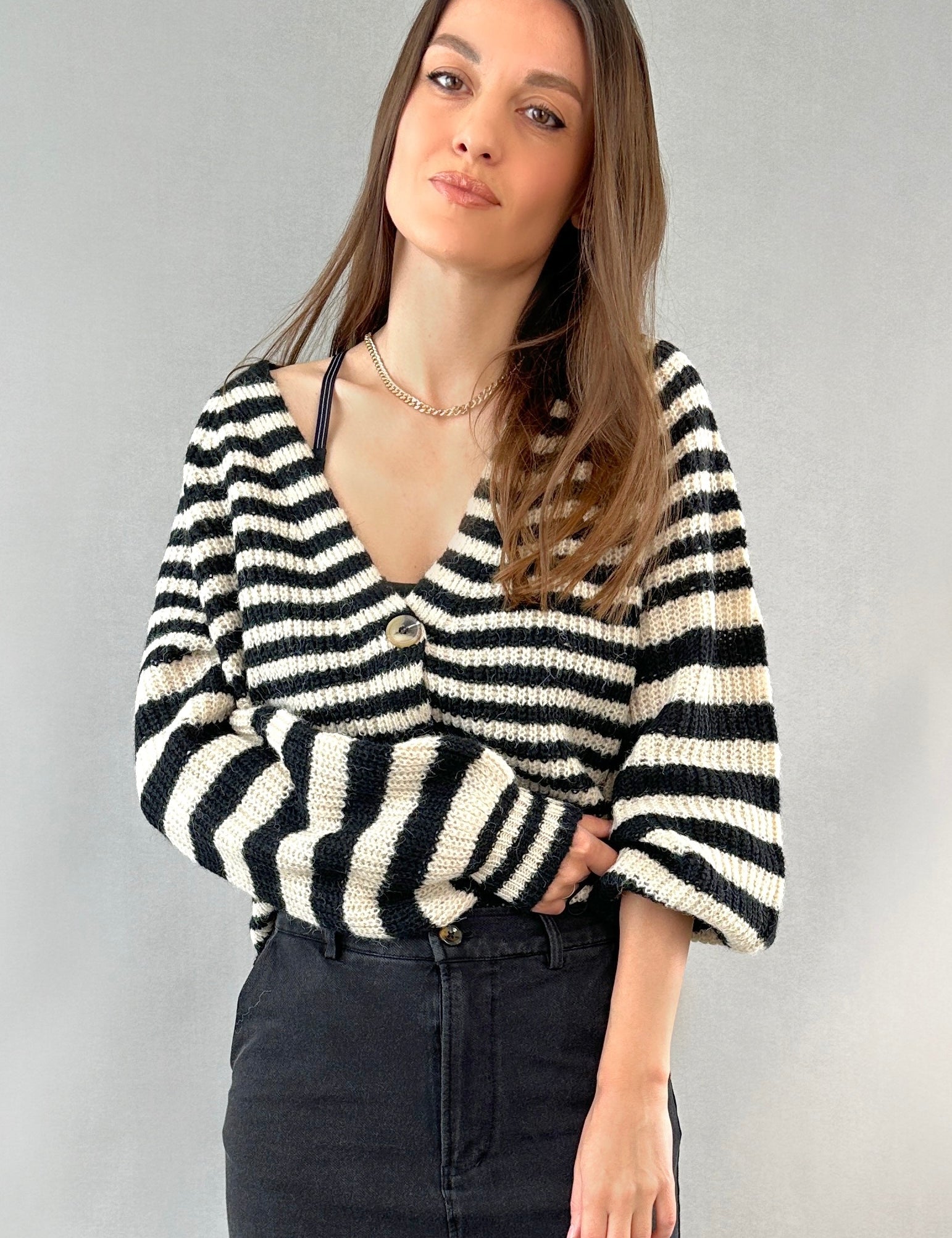 Gerda Striped Cardigan - alldeserved.com