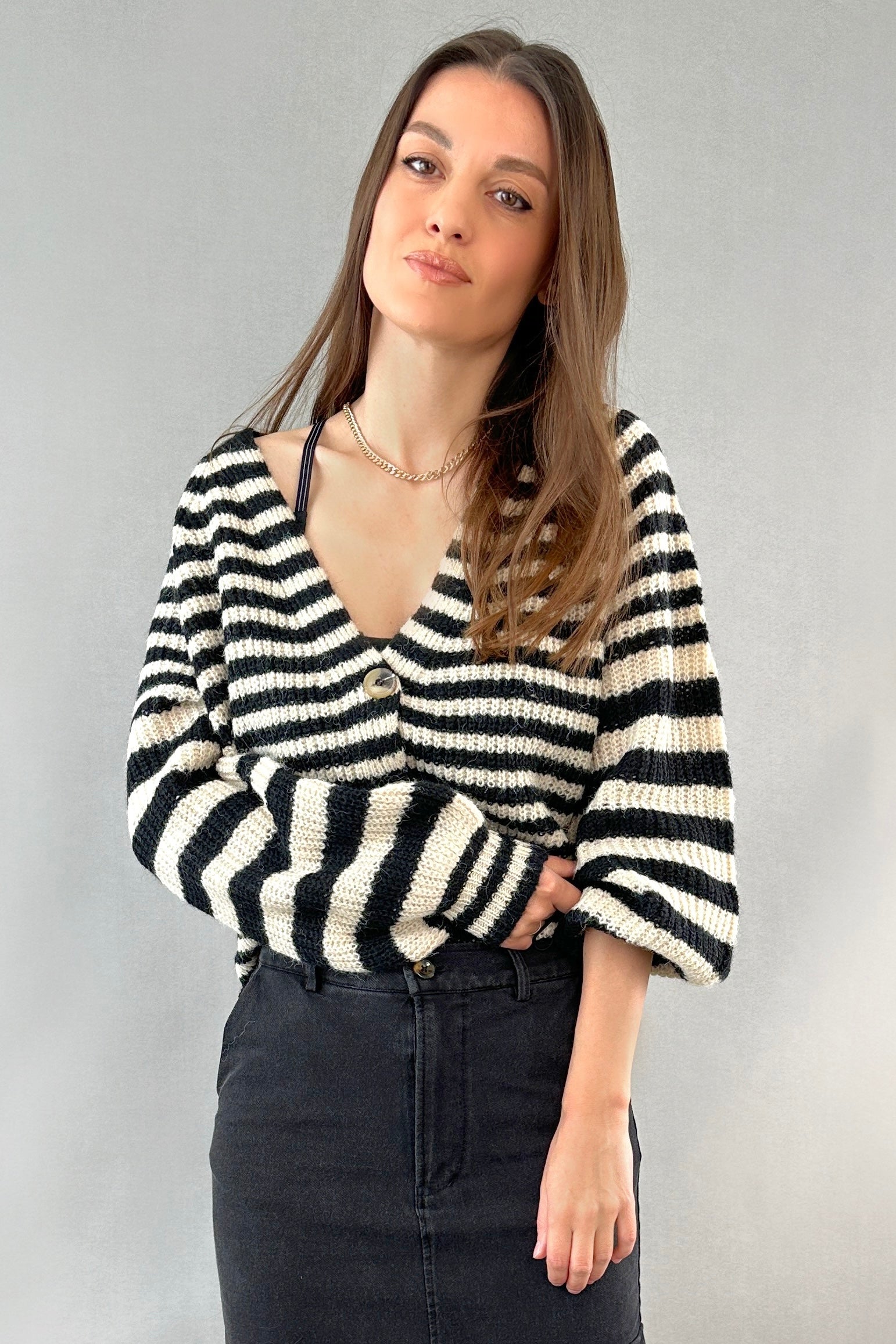 Gerda Striped Cardigan - alldeserved.com