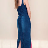 Reform Denim Bodycon Midi Dress - alldeserved.com