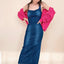 Reform Denim Bodycon Midi Dress - alldeserved.com