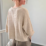 Magnolia Lightweight Cropped Sweater - Oatmeal