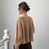 SoftSpun Textured Boatneck Sweater - Beige