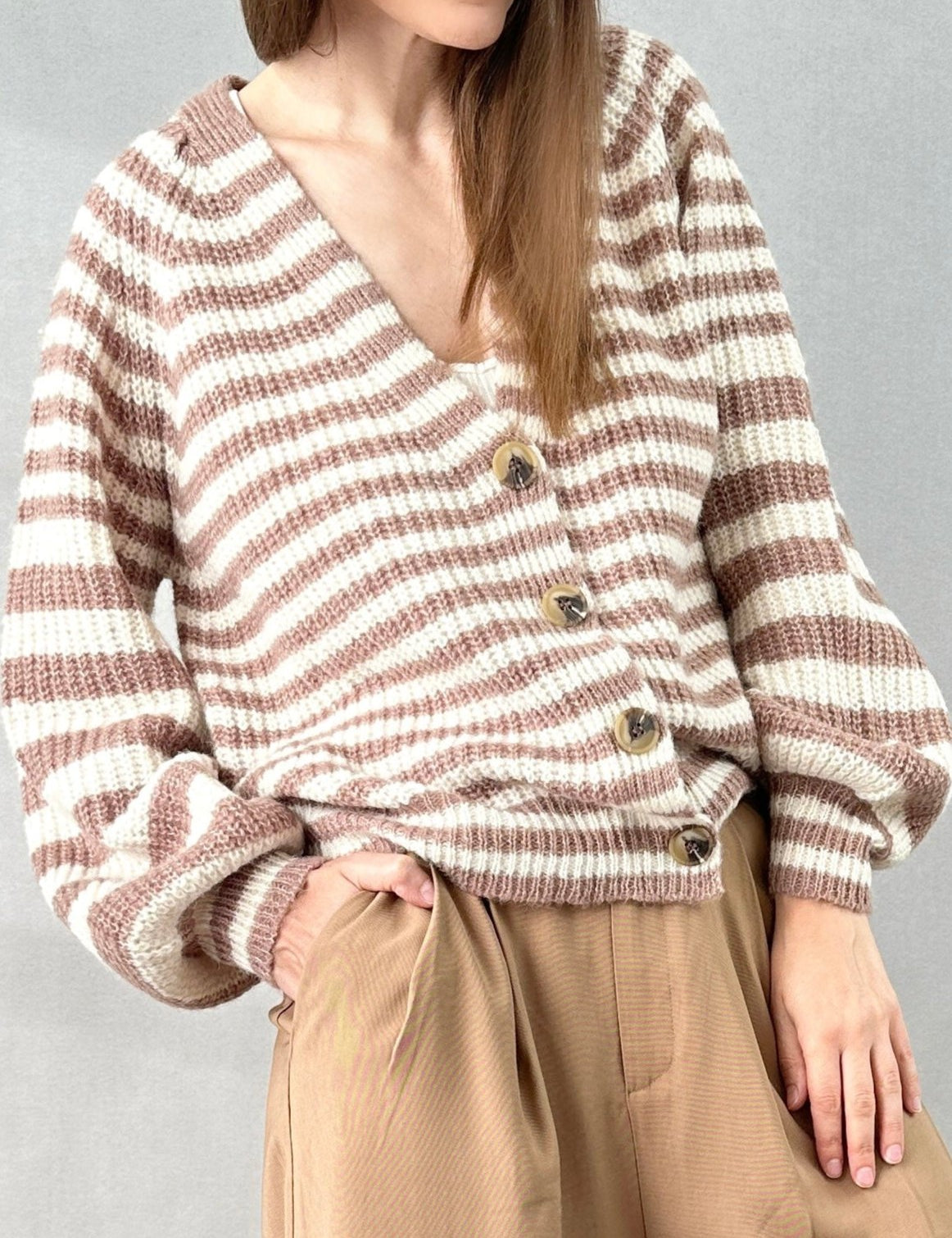 Gerda Striped Cardigan - alldeserved.com