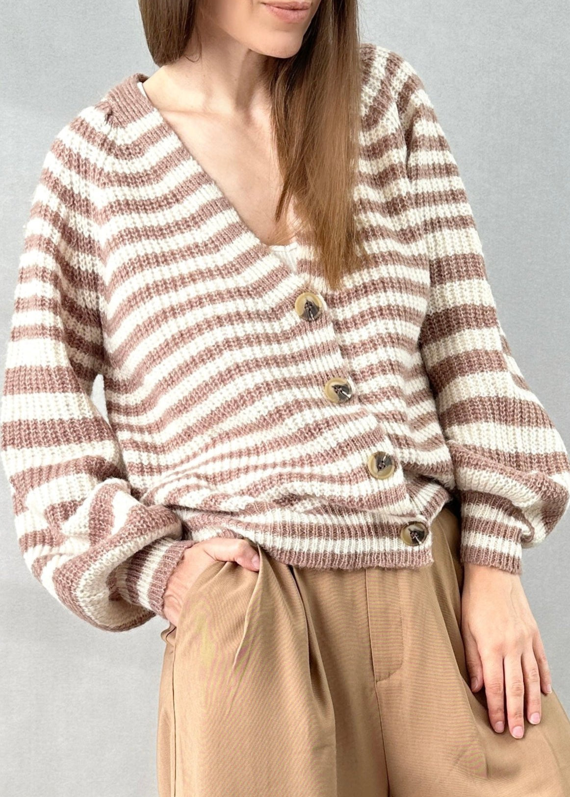 Gerda Striped Cardigan - alldeserved.com