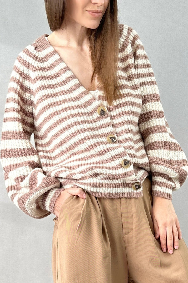 Gerda Striped Cardigan - alldeserved.com